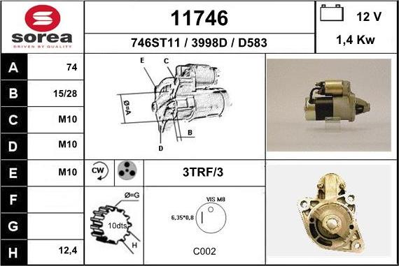 EAI 11746 - Стартер unicars.by