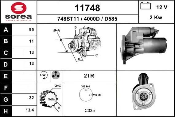 EAI 11748 - Стартер unicars.by