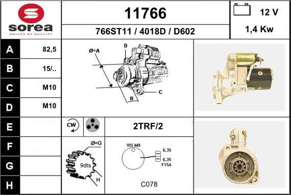 EAI 11766 - Стартер unicars.by