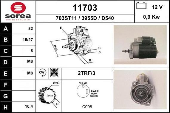 EAI 11703 - Стартер unicars.by