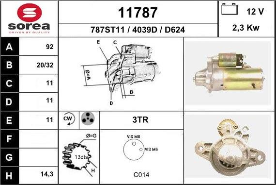 EAI 11787 - Стартер unicars.by