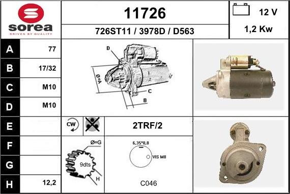 EAI 11726 - Стартер unicars.by