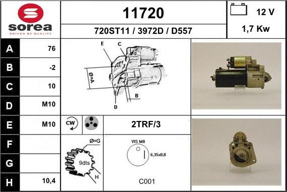 EAI 11720 - Стартер unicars.by