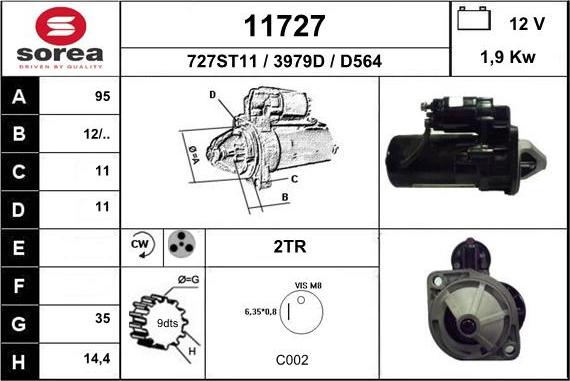 EAI 11727 - Стартер unicars.by