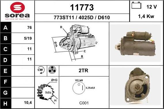 EAI 11773 - Стартер unicars.by