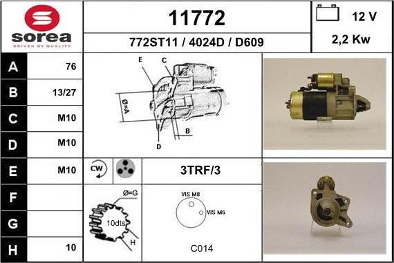 EAI 11772 - Стартер unicars.by