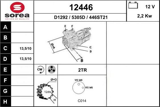 EAI 12446 - Стартер unicars.by