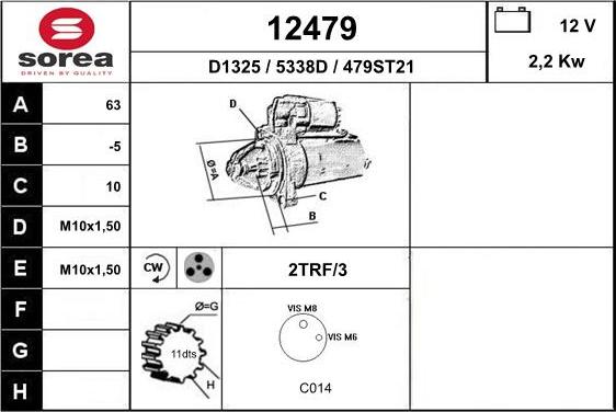 EAI 12479 - Стартер unicars.by