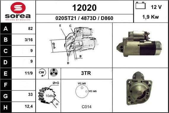 EAI 12020 - Стартер unicars.by