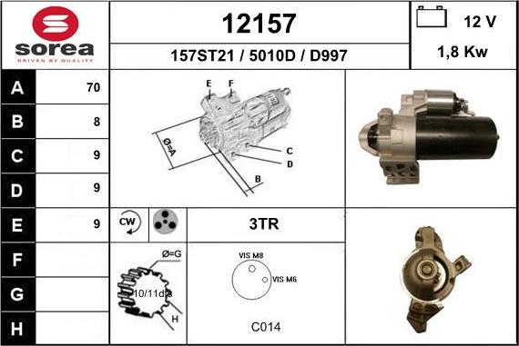 EAI 12157 - Стартер unicars.by