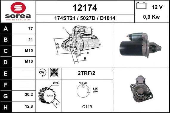 EAI 12174 - Стартер unicars.by