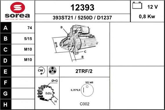 EAI 12393 - Стартер unicars.by