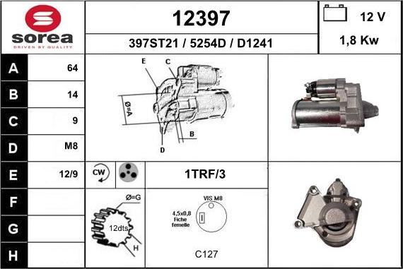 EAI 12397 - Стартер unicars.by