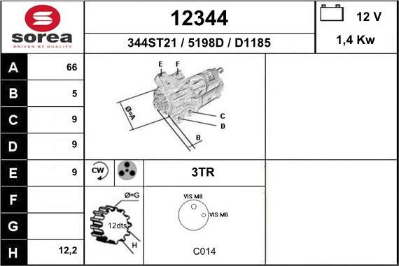 EAI 12344 - Стартер unicars.by