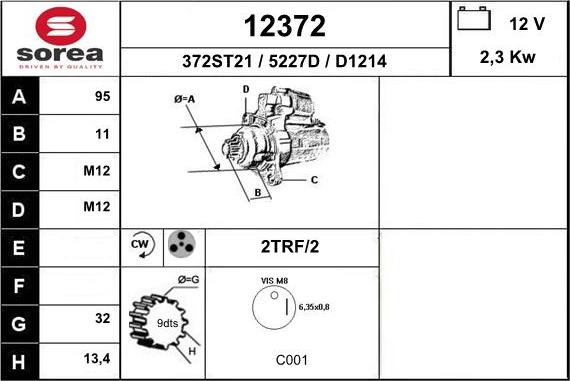 EAI 12372 - Стартер unicars.by