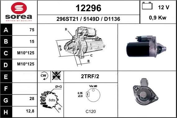 EAI 12296 - Стартер unicars.by