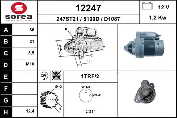 EAI 12247 - Стартер unicars.by