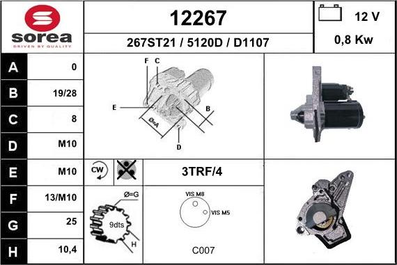 EAI 12267 - Стартер unicars.by