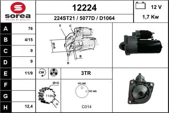 EAI 12224 - Стартер unicars.by