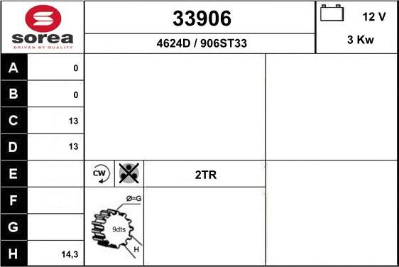 EAI 33906 - Стартер unicars.by