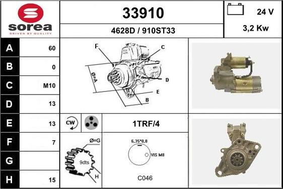 EAI 33910 - Стартер unicars.by