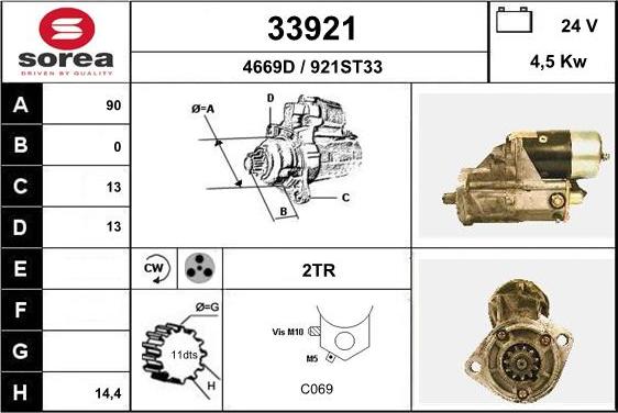 EAI 33921 - Стартер unicars.by