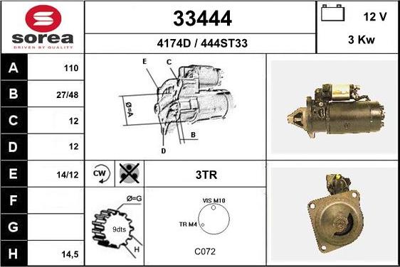 EAI 33444 - Стартер unicars.by