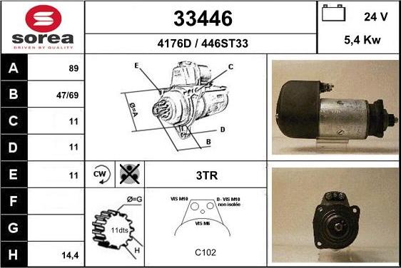 EAI 33446 - Стартер unicars.by