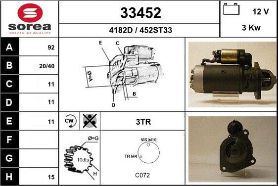 EAI 33452 - Стартер unicars.by