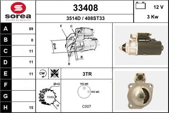 EAI 33408 - Стартер unicars.by