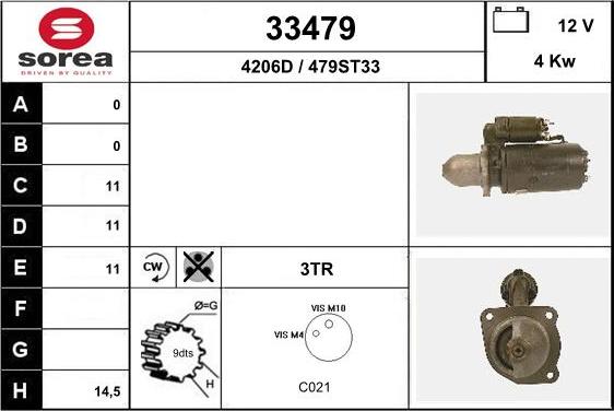 EAI 33479 - Стартер unicars.by