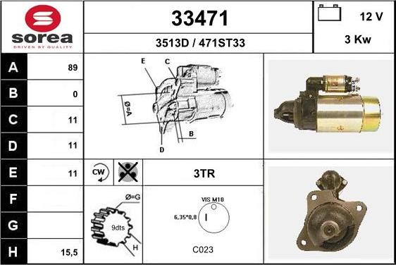 EAI 33471 - Стартер unicars.by