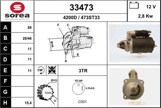 EAI 33473 - Стартер unicars.by