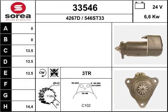 EAI 33546 - Стартер unicars.by