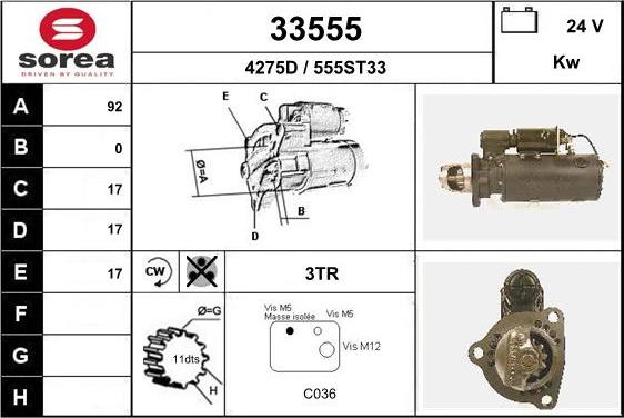 EAI 33555 - Стартер unicars.by