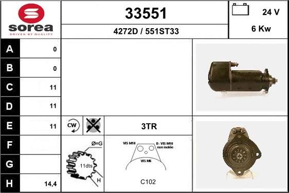 EAI 33551 - Стартер unicars.by