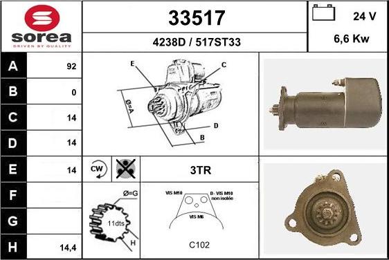 EAI 33517 - Стартер unicars.by