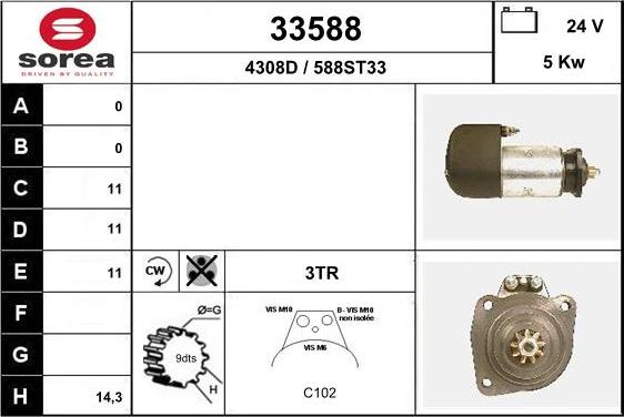 EAI 33588 - Стартер unicars.by