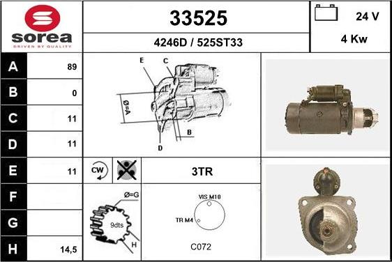 EAI 33525 - Стартер unicars.by