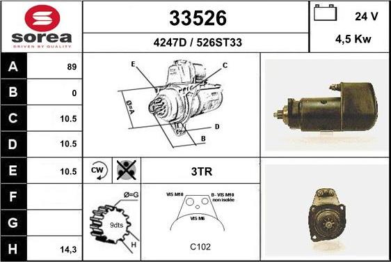 EAI 33526 - Стартер unicars.by