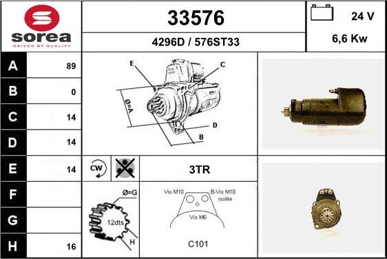 EAI 33576 - Стартер unicars.by