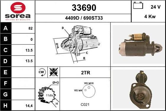 EAI 33690 - Стартер unicars.by