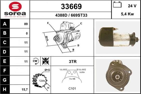 EAI 33669 - Стартер unicars.by