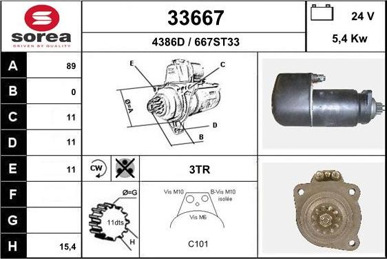 EAI 33667 - Стартер unicars.by