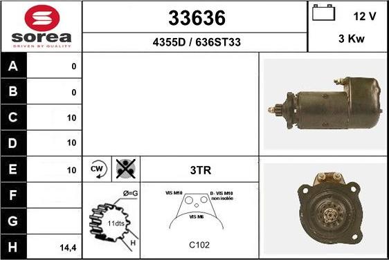 EAI 33636 - Стартер unicars.by