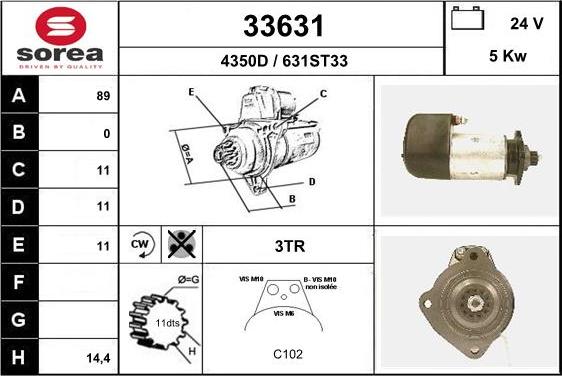 EAI 33631 - Стартер unicars.by