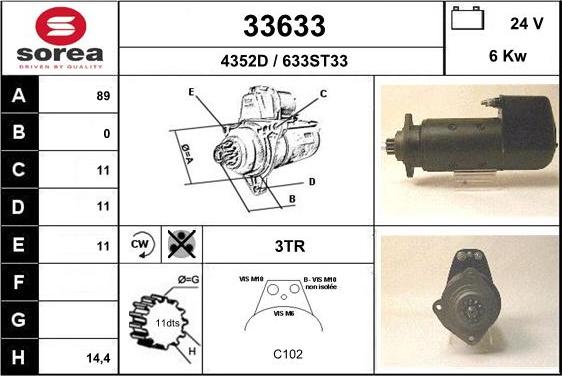 EAI 33633 - Стартер unicars.by