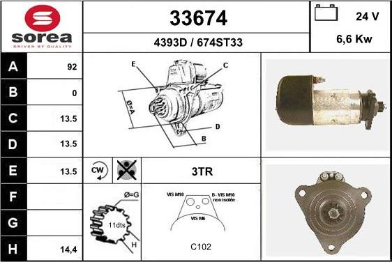 EAI 33674 - Стартер unicars.by