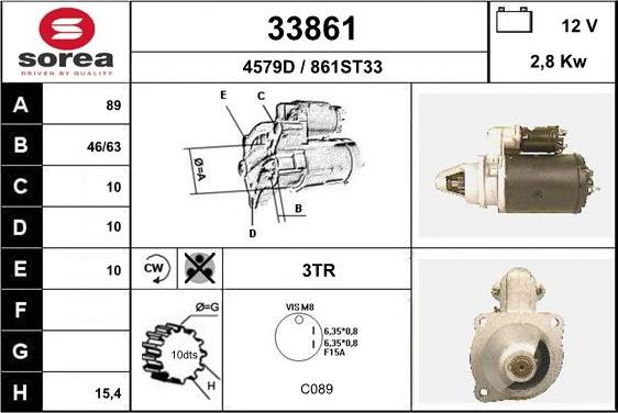 EAI 33861 - Стартер unicars.by