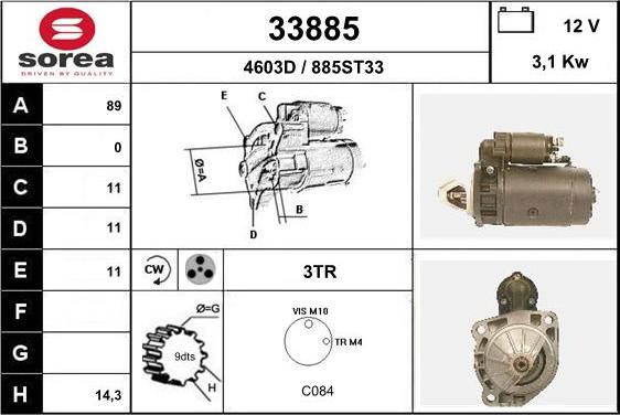 EAI 33885 - Стартер unicars.by